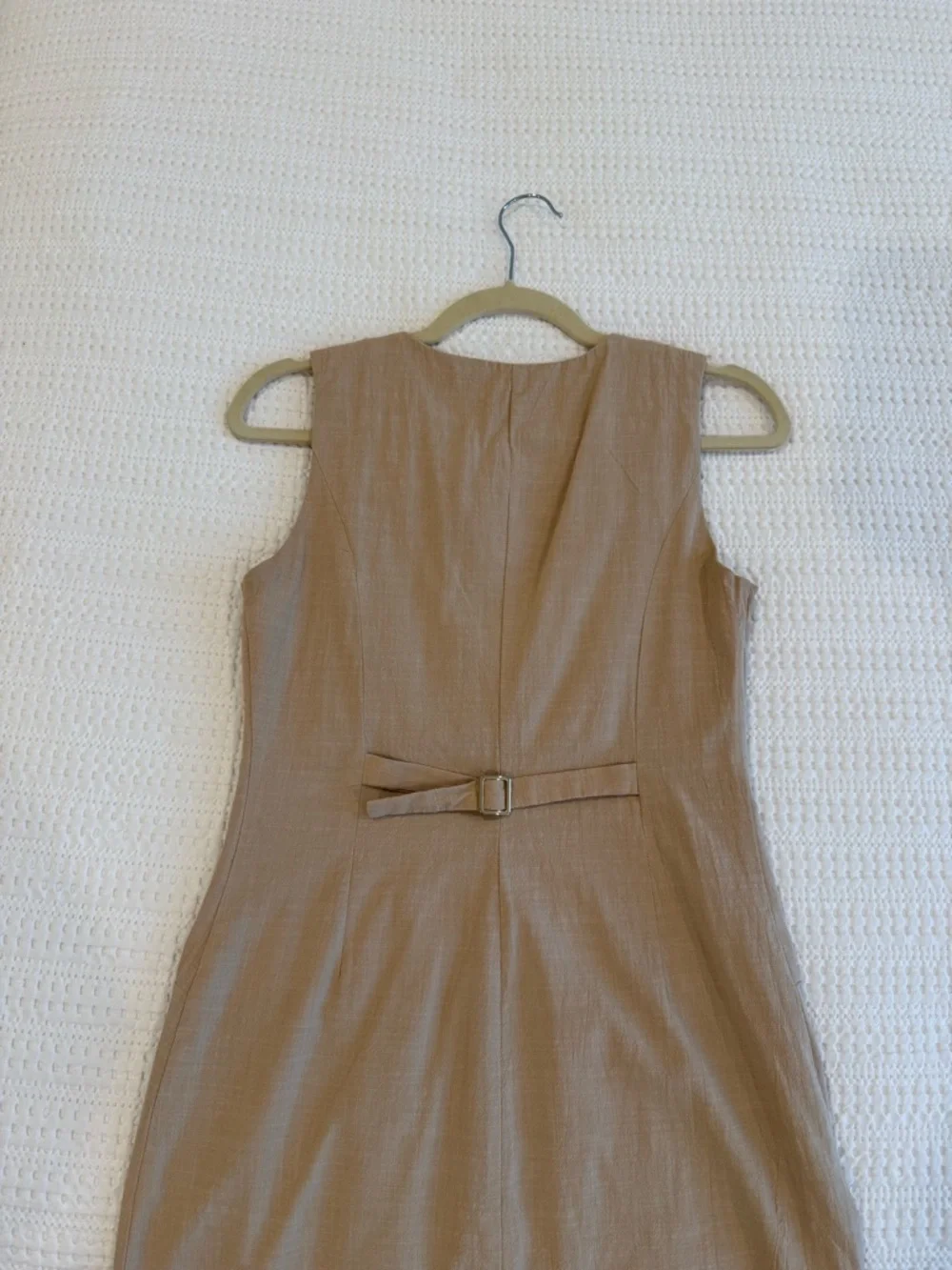 Commense Sleeveless Mini Dress in Tan - Picture 3 of 7